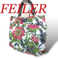 ①FEILER トートバッグ　ナイロン　花柄