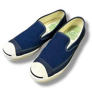 CONVERSE ADDICT JACK PURCELL CANVAS SLIP-ON コンバース アディクト ジャックパーセル キャンバス スリッポン ネイビー　 US8 JP26.5cm