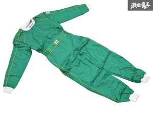 T●新品 NOMEX COMPETITION LICENSE LLサイズ レーシングスーツ つなぎ 作業着 グリーン 緑