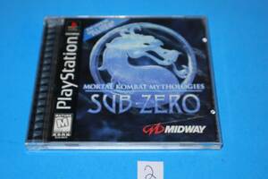 MORTAL KOMBAT MYTHOLOGIES: SUB-ZERO FOR SONY PLAYSTATION 1 PS1 COMPLETE & TESTED 海外 即決