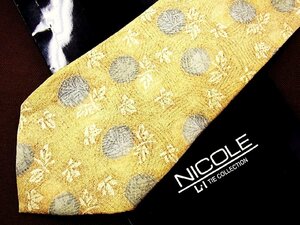 ♪26203D♪状態並品【花 毛糸 柄】ニコル【NICOLE】ネクタイ