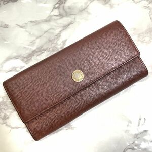 【1品限り】ブルガリ 長財布 ブラウン ゴールド カード入れ お札入れ 小銭入れ BVLGARI #B235