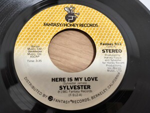 USオリジナル Sylvester Here Is My Love give it up soul45 discofunk MURO