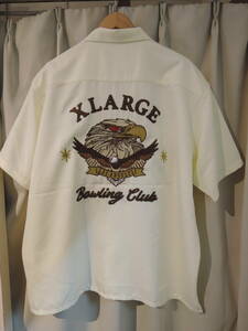 X-LARGE XLARGE エクストララージ BOWLING CLUB S/S SHIRT シャツ オフホワイト Lサイズ 人気商品 