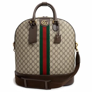 （新品・未使用品）グッチ GUCCI オフィディア スモール ボーリング トート ハンドバッグ GGスプリームキャンバス レザー ベージュ 724654