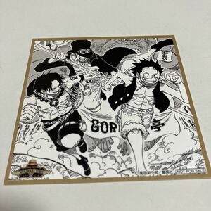 ONE PIECE ワンピース バースデーセレブレーション 原作扉絵イラスト ミニ色紙風イラストシート ルフィ サボ エース 麦わらストア 2018