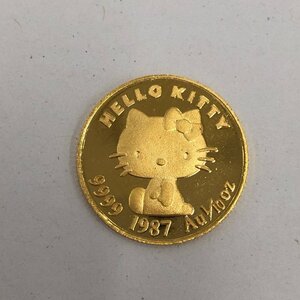 ハローキティ 純金メダル 9999 1987 Au1/10OZ No.0232 総重量3.13g【DAAT0012】