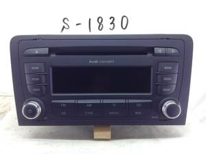 S-1830　Audi純正　8P0035186AA　CDデッキ