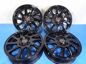 ◆ダイハツ純正【テーパーナット専用】◆15x4.5J +45 4穴 100 中古 アルミホイール 4本【福島発 送料無料】FUK-E14857 塗装品