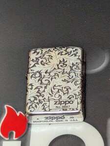 Zippo Arabesque ５面加工 ジッポー シリアルナンバー６７ アラベスク ジッポ ２０年