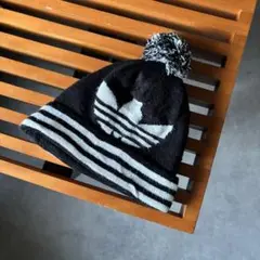 00s adidas beanie ボンボン ニット帽 ロゴ AI91