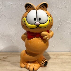 ガーフィールド　貯金箱　陶器　Garfield　昭和レトロ　置物　猫　ネコ　インテリア　オブジェ garfield Piggy bank 管理番号001・７