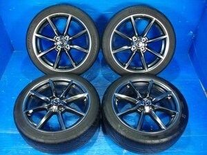 【H】マツダ ロードスターRF 純正 17インチ 7.0J +45 4H PCD100 BRIDGESTONE POTENZA Adrenalin RE004 205/45R17 2023年製 4本 デミオ流用