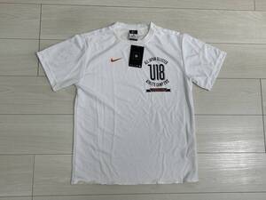 タグ付き/未使用★ナイキ Nike DRI-FIT 半袖Tシャツ Mサイズ 白 ALL JAPAN SELECTED U18 CAMP★