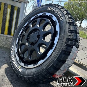 純正車高可!! 14インチ 155/65R14 新品 タイヤホイールセット 4本 MUDSTAR ワンパク エブリイ ワゴン バン キャリイ ハスラー オフロード