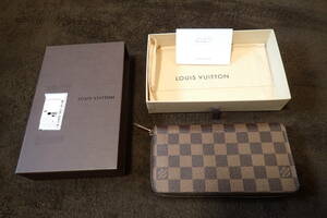 極美品 Louis Vuitton ルイヴィトン正規品 N60015 ダミエ ジッピーウォレット 長財布