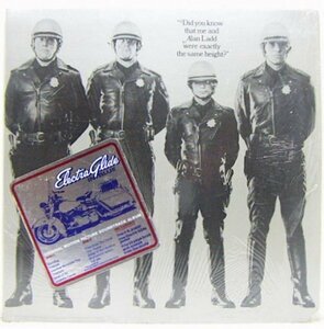 輸入Cut盤LP,ELECTRA GLIDE IN BLUE HARLEY-DAVIDSON 白バイハーレーダビッドソンポスター付き