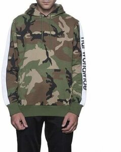 HUF Worldwide Pullover Hoodie Woodland Camo S パーカー