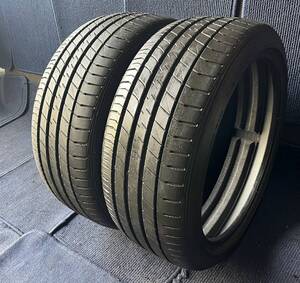 ☆送料無料☆【2021年製造】【溝9分山】DUNLOP LE MANS V 2本 225/40R18 側面傷あり ASP2173