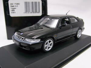 ★マニア垂涎!★Saab 9-3 Viggen 1999 Black 1/43【サーブ ナイン・スリー ビゲン】★430 170860★900