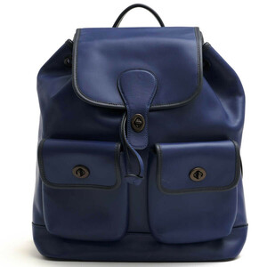 COACH コーチ リュック C2902 Heritage Backpack Qb indigo Midnight ヘリテージ バックパック Refined calf leather リファインドカーフ