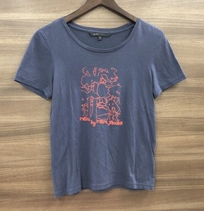 マークバイマークジェイコブス Marc by Marc Jacobs レディース トップス カットソー Ｔシャツ 半袖 ネイビー系 プリント