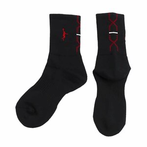 1610500-InThePaint/バスケットソックス PANEL SOCKS 定番ソックス ブラックソックス/2