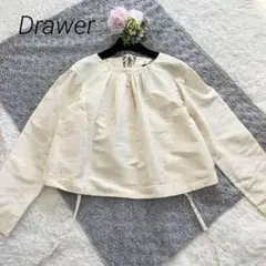 ✨美品✨Drawer  シルク100％　ブラウス　シャツ　トップス　白　36