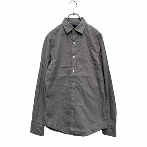 Gap 長袖 チェックシャツ S グレー ギャップ スリムフィット シンプル 古着卸 アメリカ仕入 a604-6678