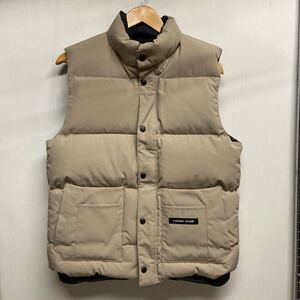 【CANADA GOOSE カナダグース】4131JM WINDSOR BEST ダウンベスト Mサイズ ベージュ ナイロン 2410oki h