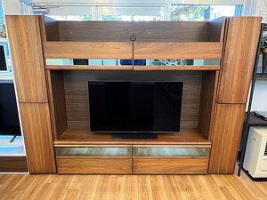 モリタインテリア テレビボード ニューベルク ブラウン ハイタイプ MORITA NEW Berg AVボード テレビ台 札幌市内近郊限定 2027326