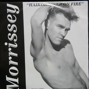 アナログ 7INCH EP ●プロモ盤～MORRISSEY モリッシー/ HAIRDRESSER ON FIRE ～非売品 片面ディスク 片面レーザーエッチング 