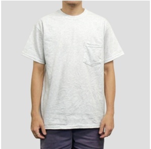 【新品】ギルダン ポケット Tシャツ XL 半袖 無地 ポケット T カーハート　アッシュグレー