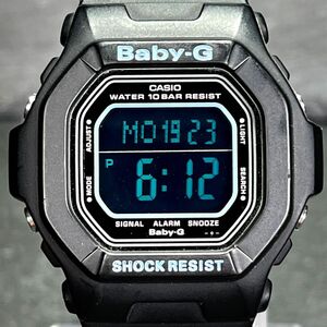 CASIO カシオ Baby-G ベビージー BG-5600BK-1JF 腕時計 デジタル クオーツ 多機能 カレンダー スクエア ブラック×ブルー 新品電池交換済み