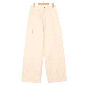 Steven Alan / スティーブンアラン 24SS コットン カーゴ ストレートパンツ 8214-202-0718 L SSM4193 オフホワイト レディース