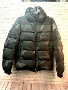 【良品】MONCLER　モンクレール　420914131805　ERAULT 　メンズ　迷彩　カモフラ　ダウンジャケット　サイズ0