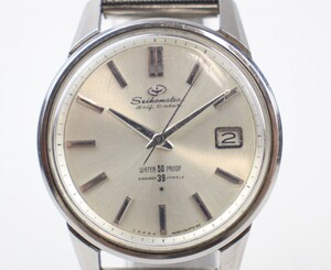 ◆１円 ～ 稼働品 SEIKO / セイコー セイコーマチック JI3085 39石 自動巻き 腕時計 デイト セルフデーター シルバー系 152274