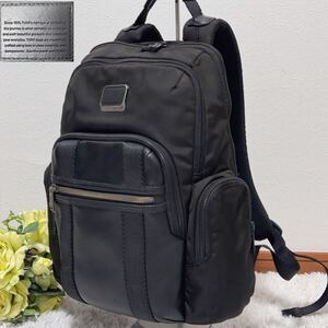 1円 TUMI トゥミ 232681D NELLIS Backpack ネリス バックパック バリスティックナイロン×レザー 黒 ブラック リュック ビジネス 大容量 PC