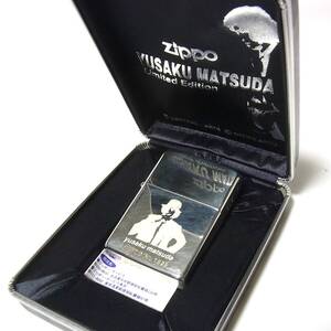 ZIPPO 2000 松田優作 YUSAKU MATSUDA LIMITED◎良品 清掃済◎オリジナル ケース付き◎両面 レーザー彫刻◎送料無料