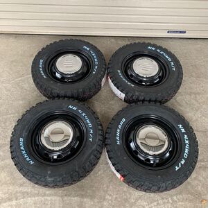 【ネオキャロ】ナンカンFT-9◆145/80R12 【145R12 6PR】軽バン軽トラ　N-VANサンバー ハイゼットホワイトレター4本セット　クローム