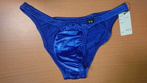 TM COLLECTION YKS Bulge style Sexy HB セクシー ビキニ ブリーフ ハーフバック 光沢 つやつや ウエット ネイビー ブルー 紺 Mサイズ