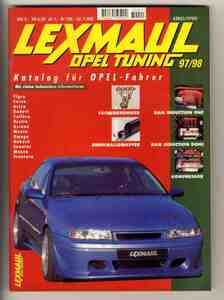 【d2196】(商品カタログ) 1997/98 LEXMAUL OPEL TUNING(オペル車チューニングパーツカタログ)