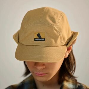 希少★新品本物【BEIGE★4】SPYHOP 4PANEL EAR FLAPS ダック地 フリース スパイポップイヤフラップ 正規品 ディセンダント DESCENDANT 24AW