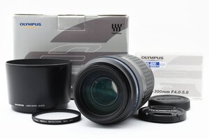 Olympus ZUIKO Digital 70-300mm f/4-5.6 ED フォーサーズマウント [美品] 元箱 LH-61E レンズフード フィルター付き 超望遠ズーム