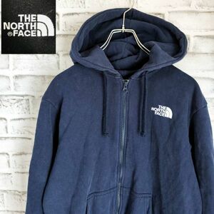 ノースフェイス　THE NORTH FACE　フルジップパーカー　ネイビー　S　コットン　綿　メンズ　アウトドア