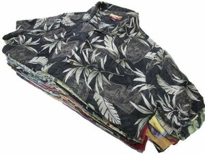 アメリカ輸入★ハワイアン シルク アロハ シャツ 大量 26枚セット★古着卸 XL/2XL 100%SILK 総柄 夏物 USA オススメ まとめ売り No.U-9