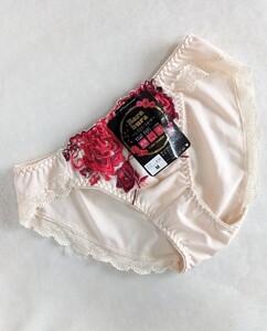 お泊まりに☆パンティ未使用M☆☆セクシー薔薇刺繍レース☆パウダーベージュ☆☆