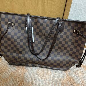 LOUIS VUITTON ルイヴィトン ネヴァーフルMM トートバッグ ブラウン ダミエ 