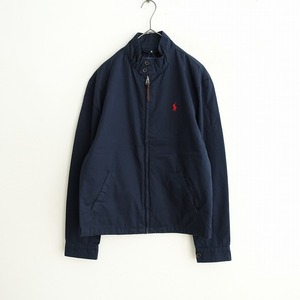 【メンズ】ポロラルフローレン Polo Ralph Lauren *スイングトップブルゾン*XSネイビーハイネックジップ綿(jk2-2411-470)【22L42】