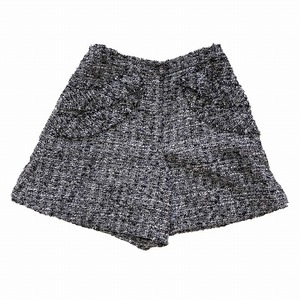 17AW Rene ルネ TISSUE社製 ツイード ショートパンツ ボトムス ブラック ホワイト サイズ36 6735040